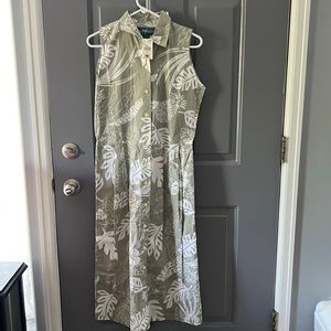 Tropical Button Up Sun Dress - Big Dog.  NWT